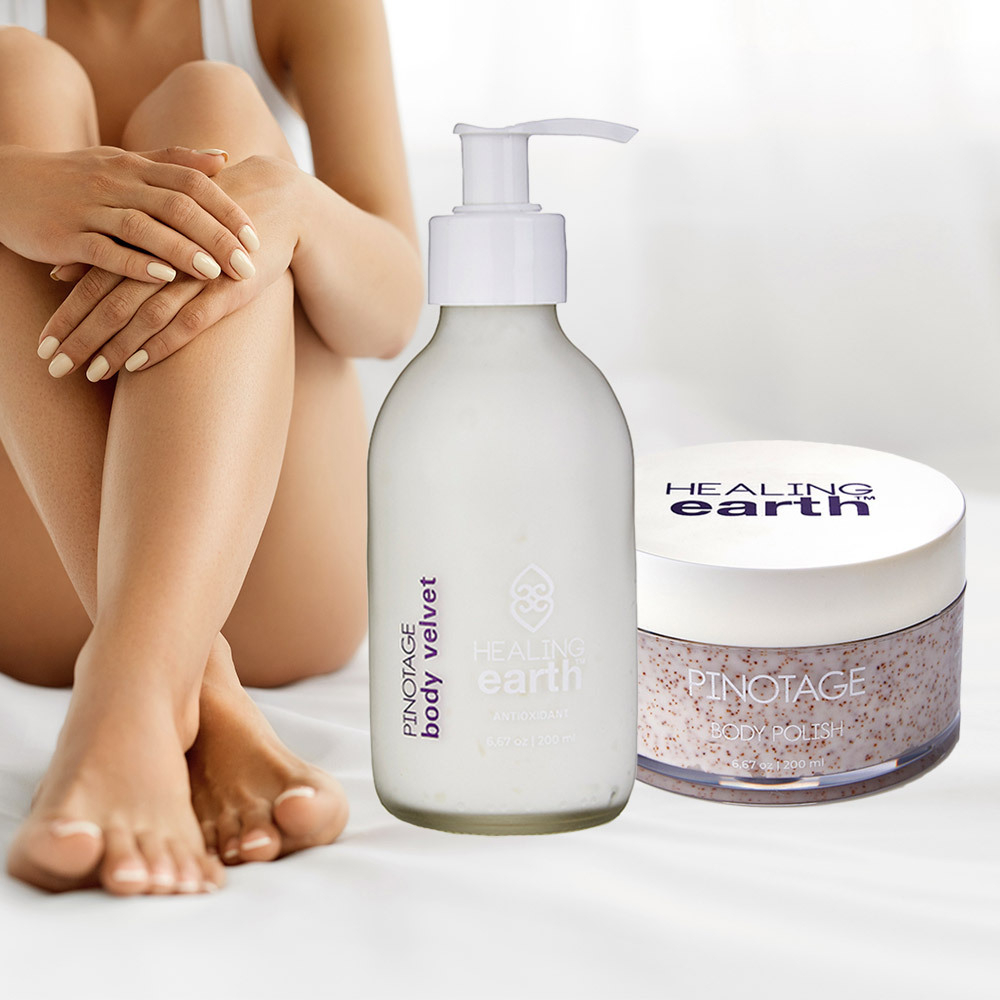 Pinotage Body Velvet and Body Polish