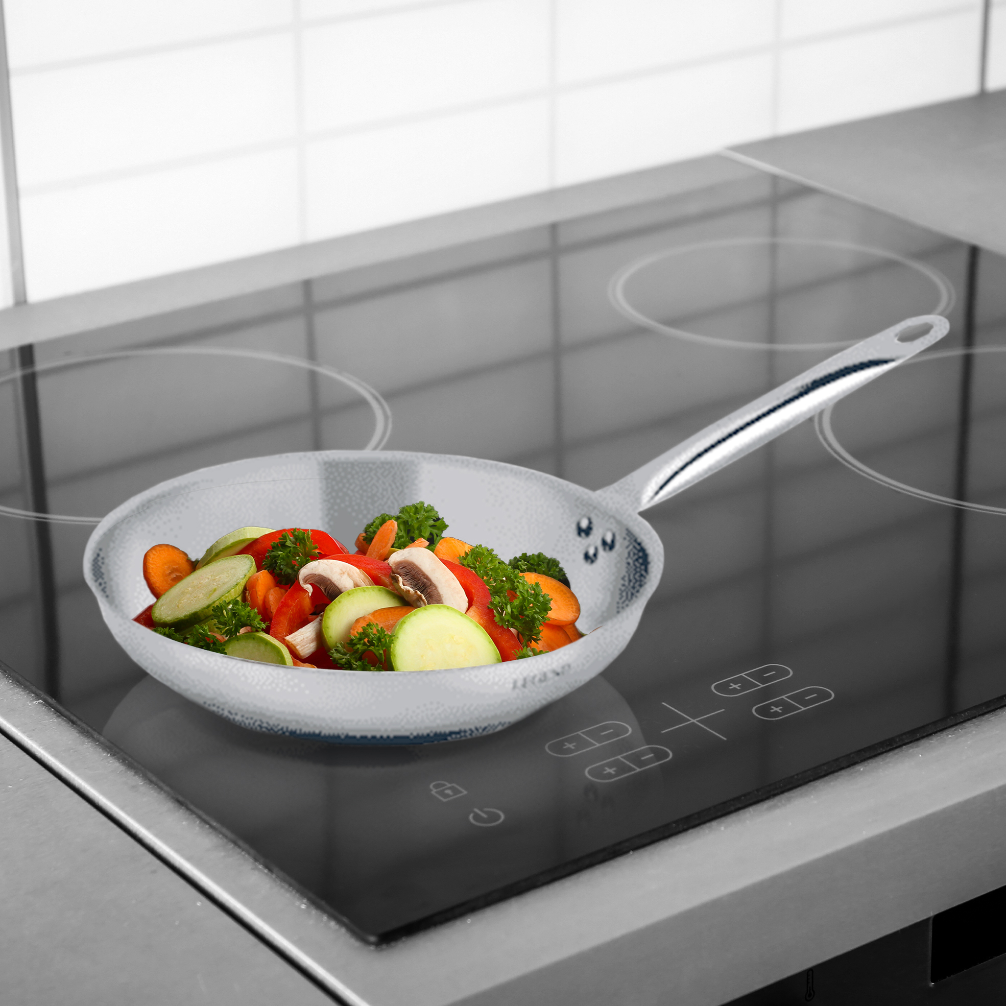 Professional Chef Stainless Steel Frying Pan