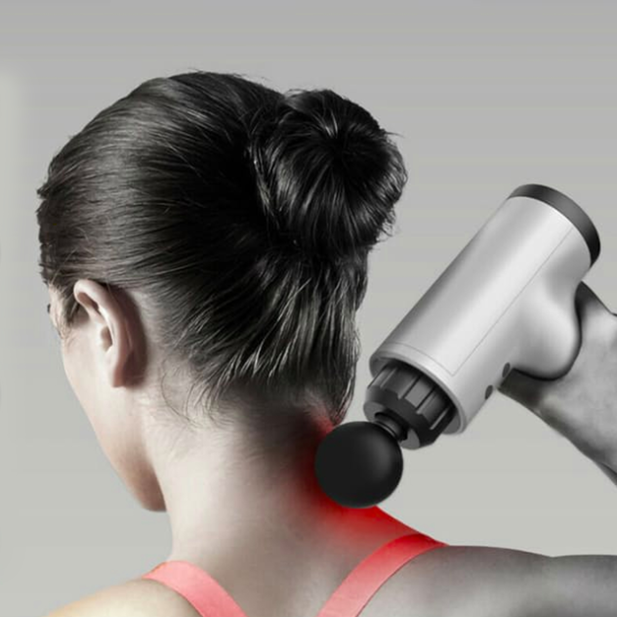 Body Massage Gun with Multiple Settings and Attachments