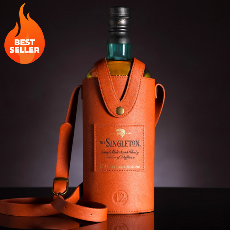 750ml 12 Year Old Scotch Whisky with Leather Pack