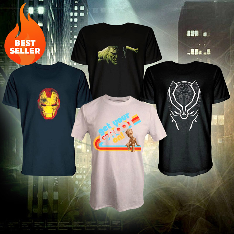 Marvel 100 % Cotton T-Shirt's
