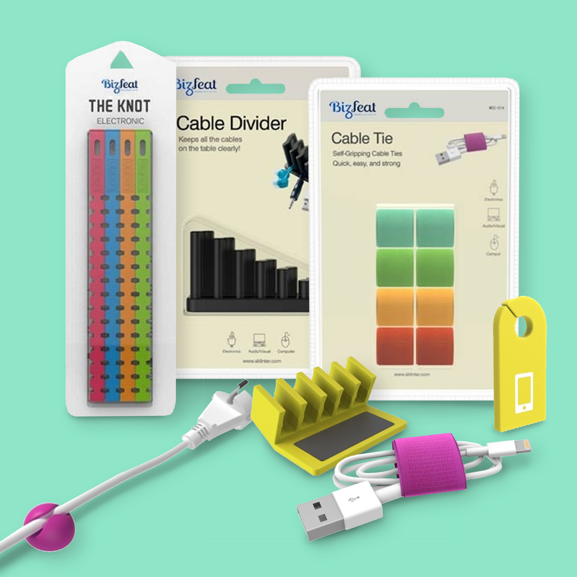 42 Piece Complete Cable Organizing Kit