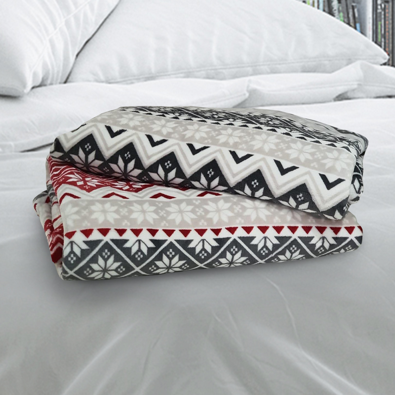 Snowflake grey | Snowflake red