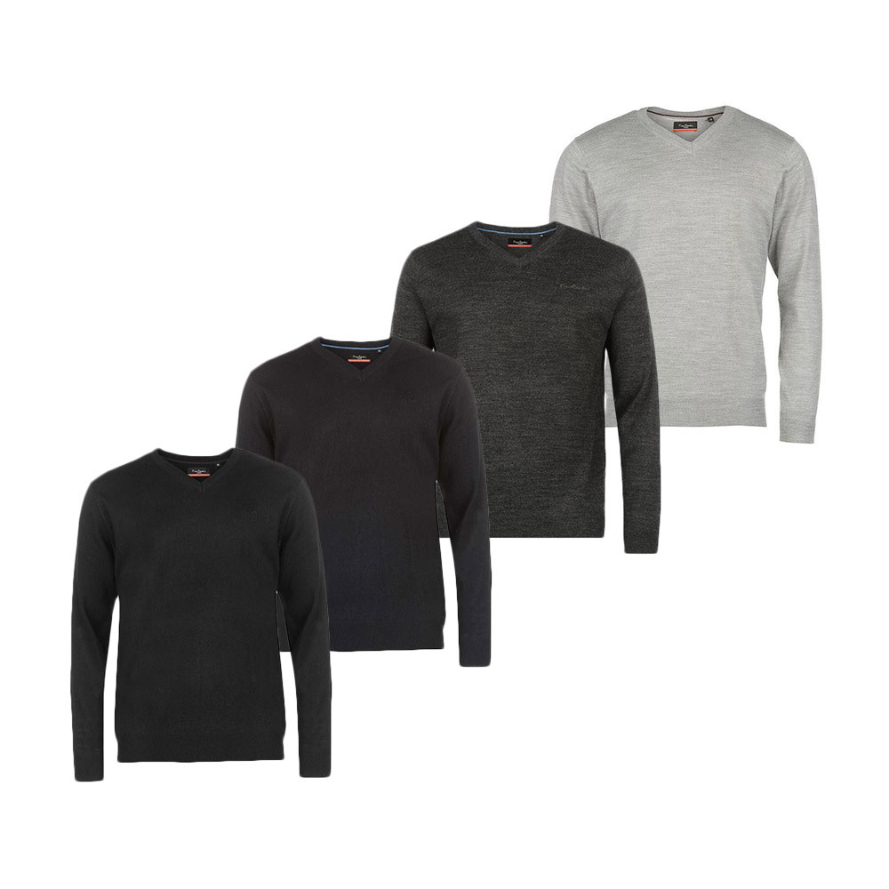 Men's V-Neck Knit Jumper