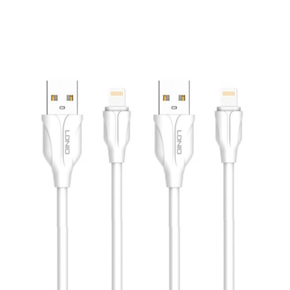 Pack of 2 X-Length 2m Charging Cables (Lightning, Micro USB or Type-C)