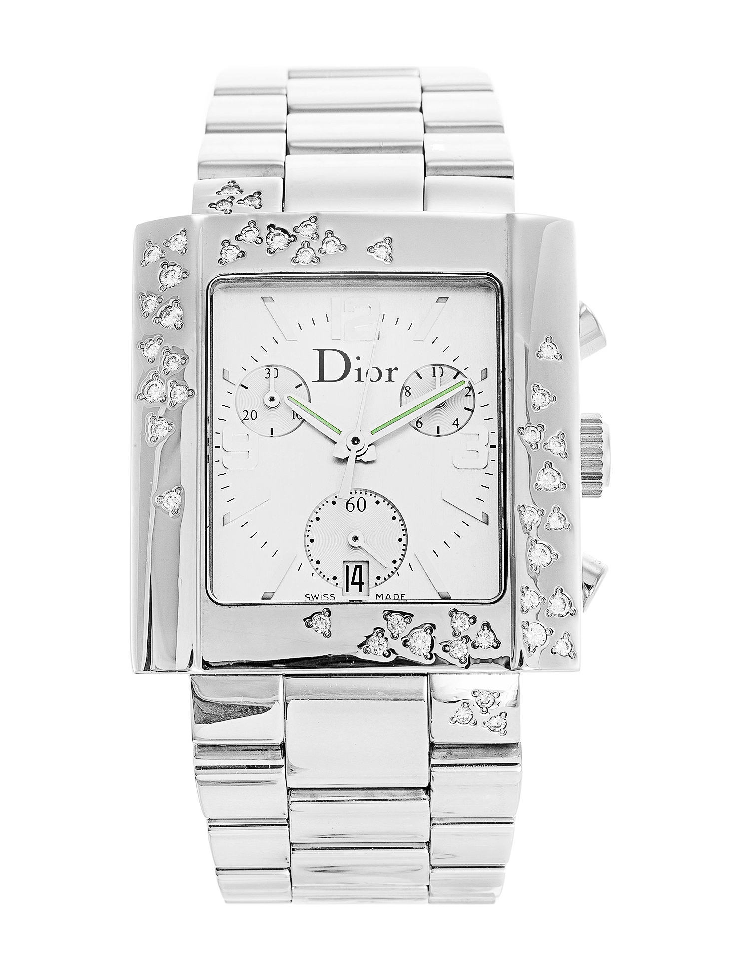 Ladies Riva Watch with Steel Set Diamonds