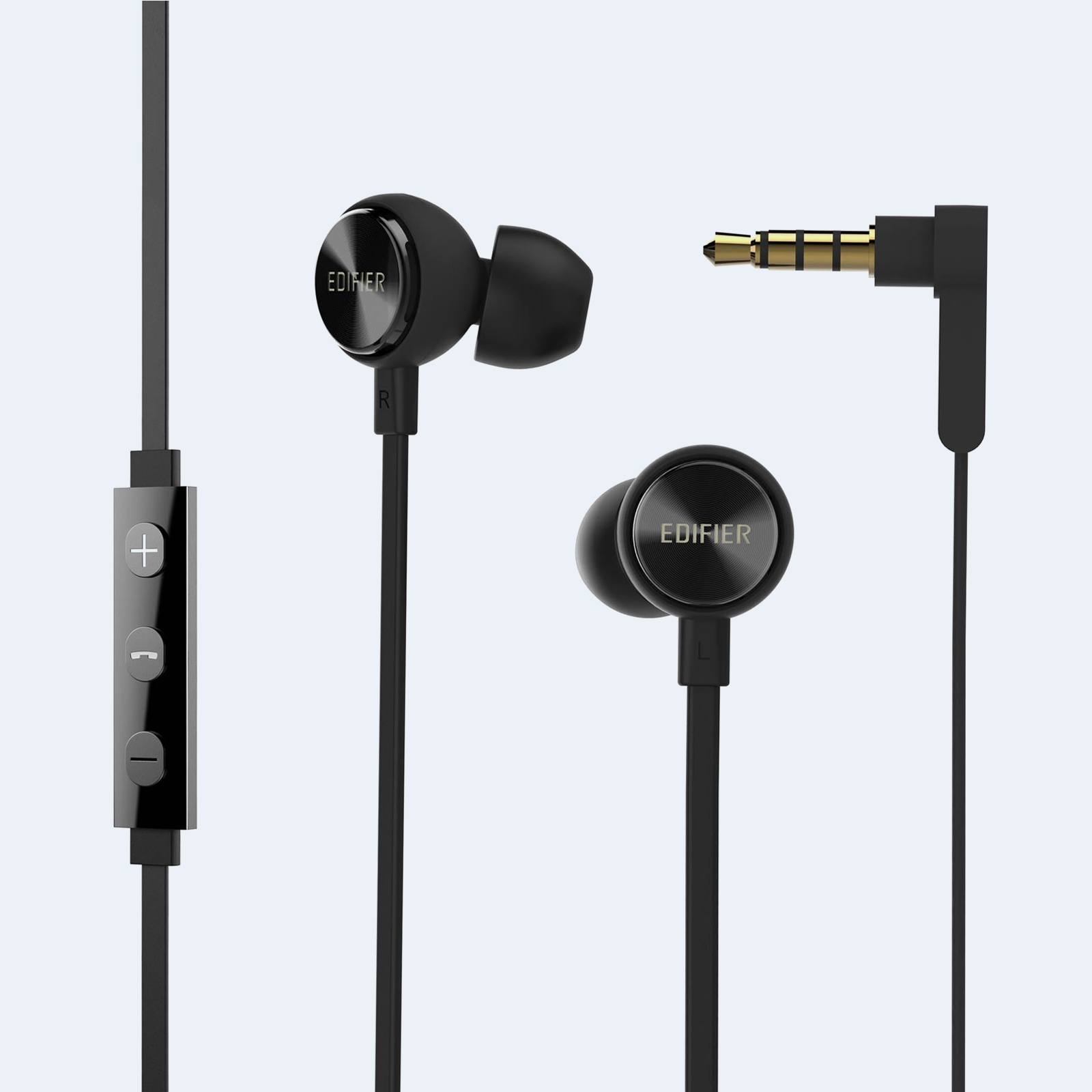 P293 Plus Wired In-Ear Earphones with 3 Button Remote & Mic