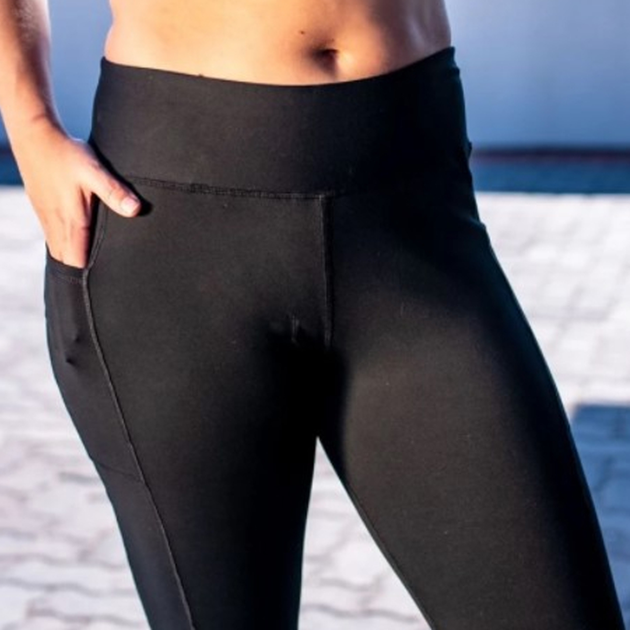 Black Capri 3/4 Tights