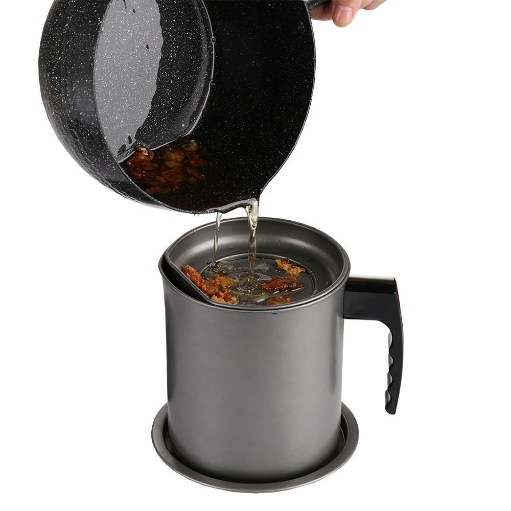 1.4L Kitchen Oil or Grease Strainer and Container