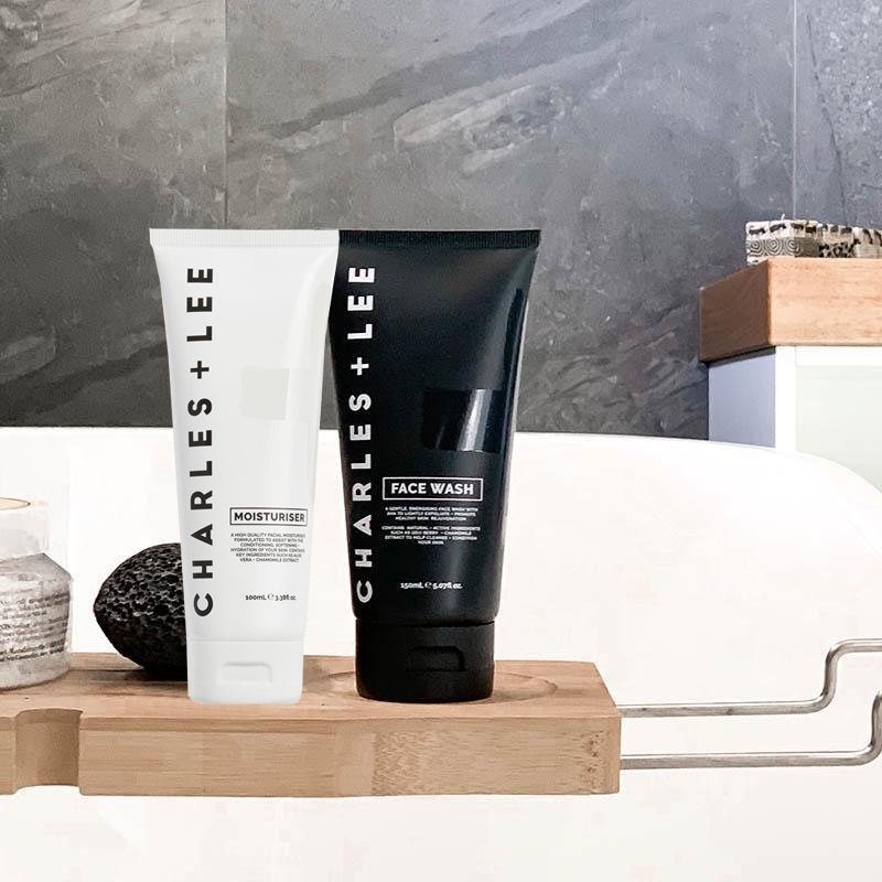 Men's Face Wash and Moisturiser