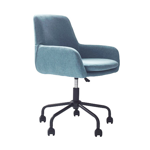 Contemporary Anna Sea Blue Fabric Office Chair