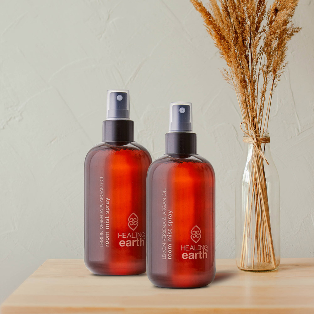 Pack of 2 Lemon Verbena & Argan Oil Room Mist Spray (200ml Each)