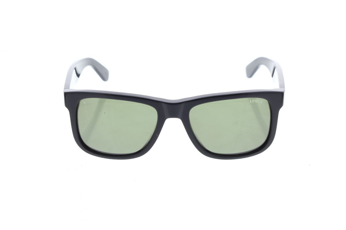 Black Frame with Green Lenses