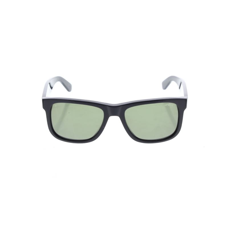 Black Frame with Green Lenses
