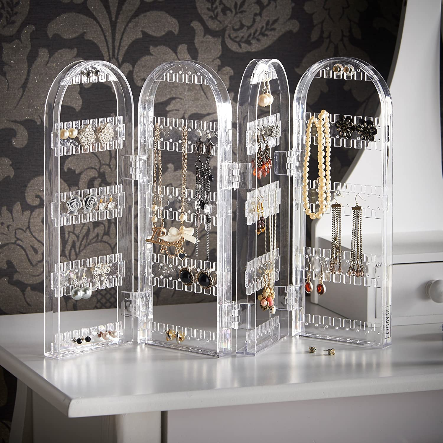 Foldable Acrylic Jewellery Organiser and Display