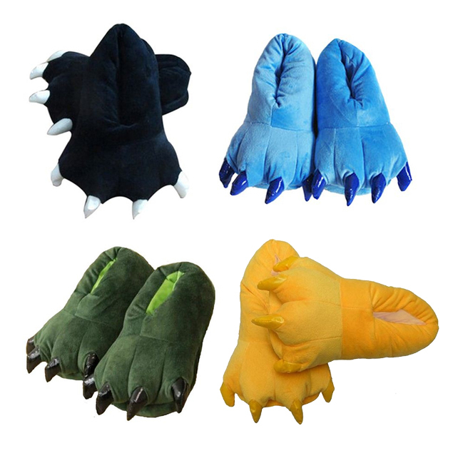 Ladies Adult Dinosaur Slippers