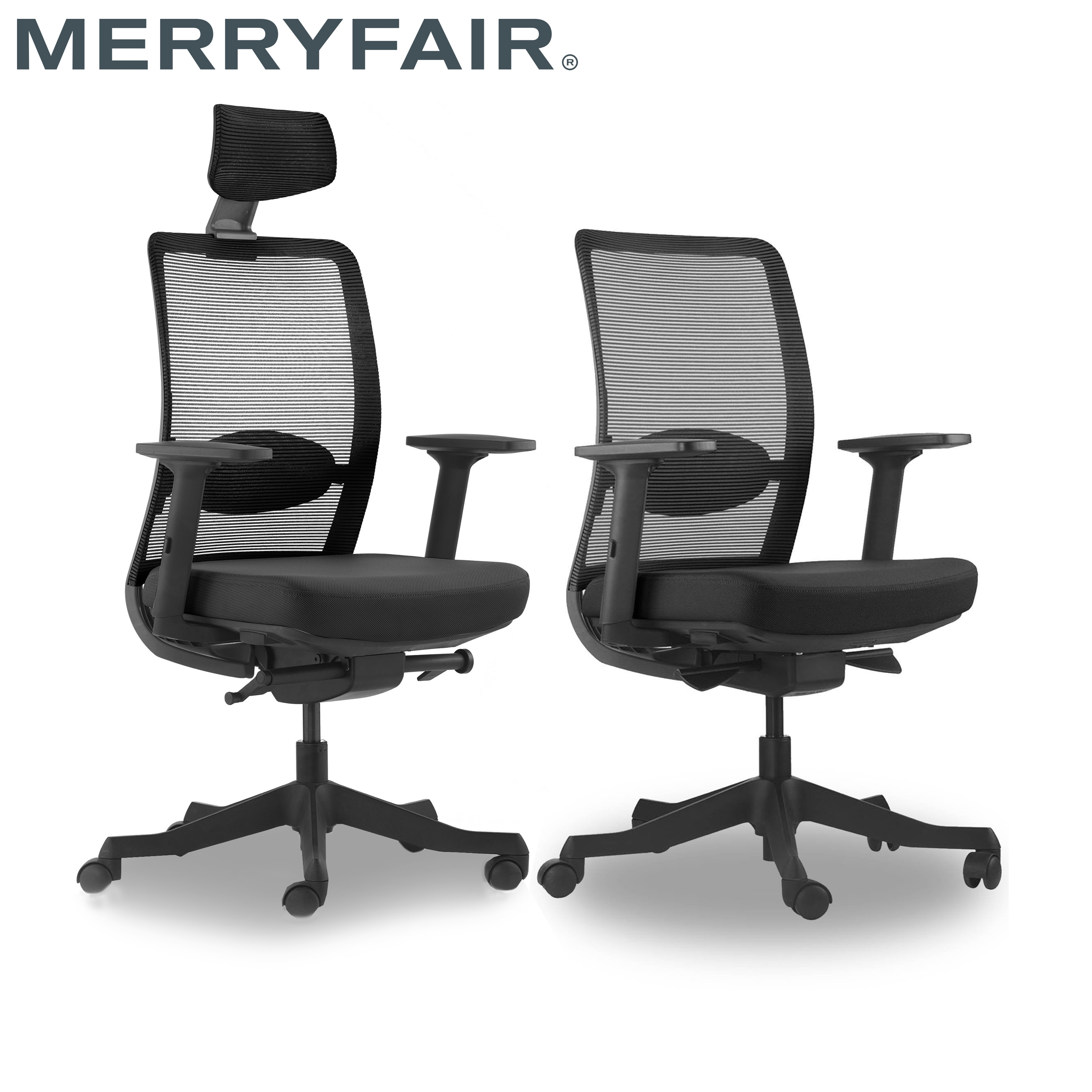 Motion Mid Back or High Back Ergonomic Office Chair