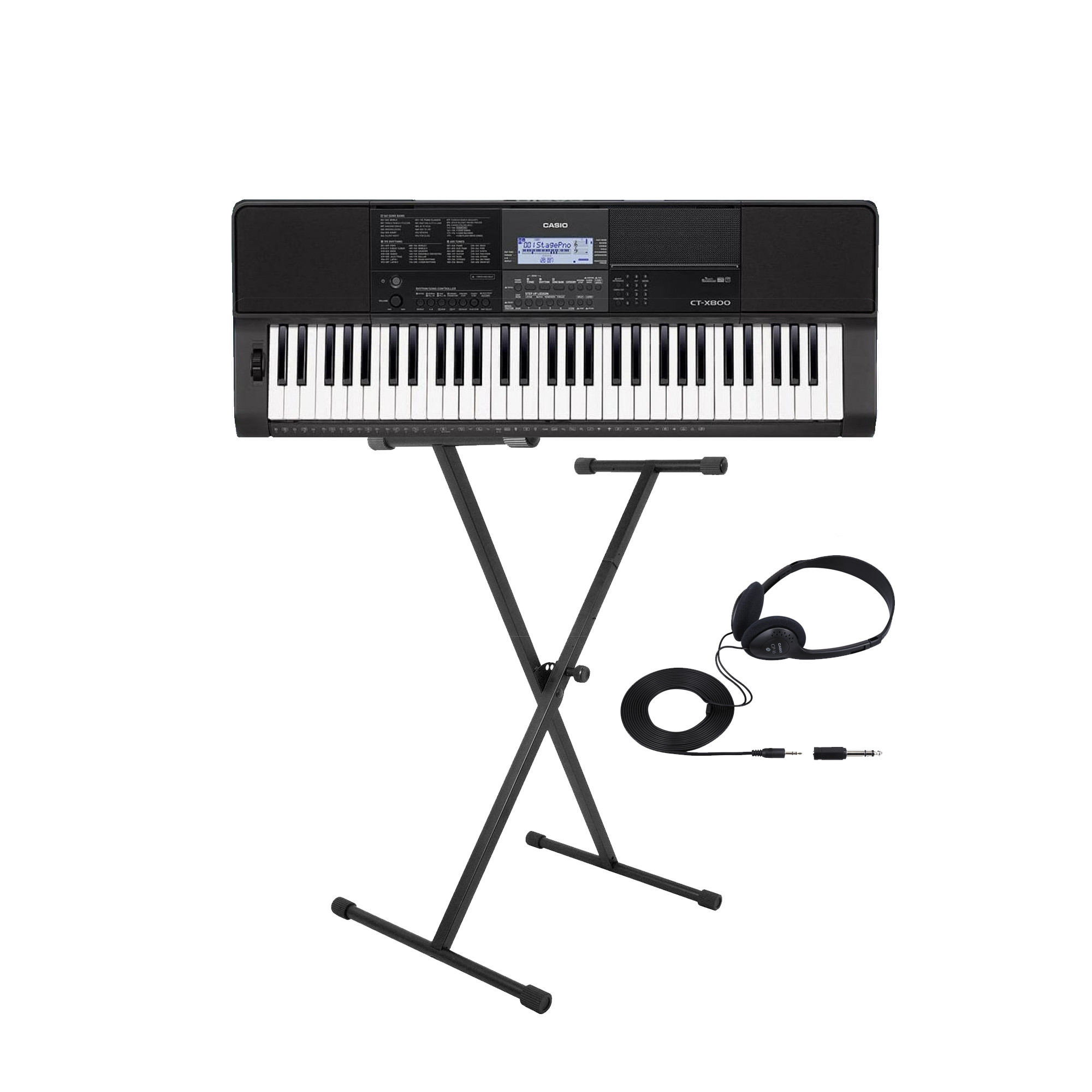 61 Key Electronic Keyboard with Stand and Headphones