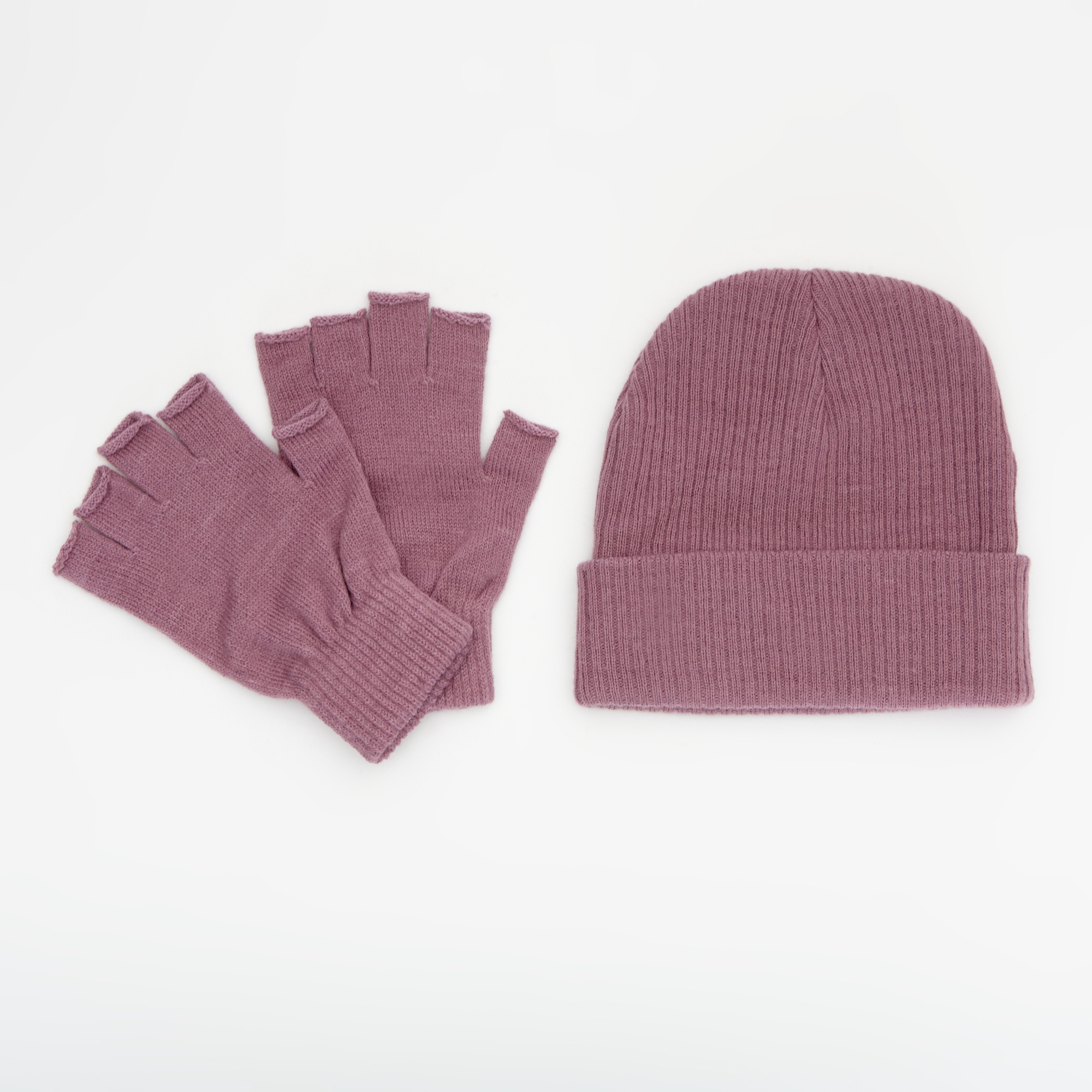 Pink Glove & Hat Set