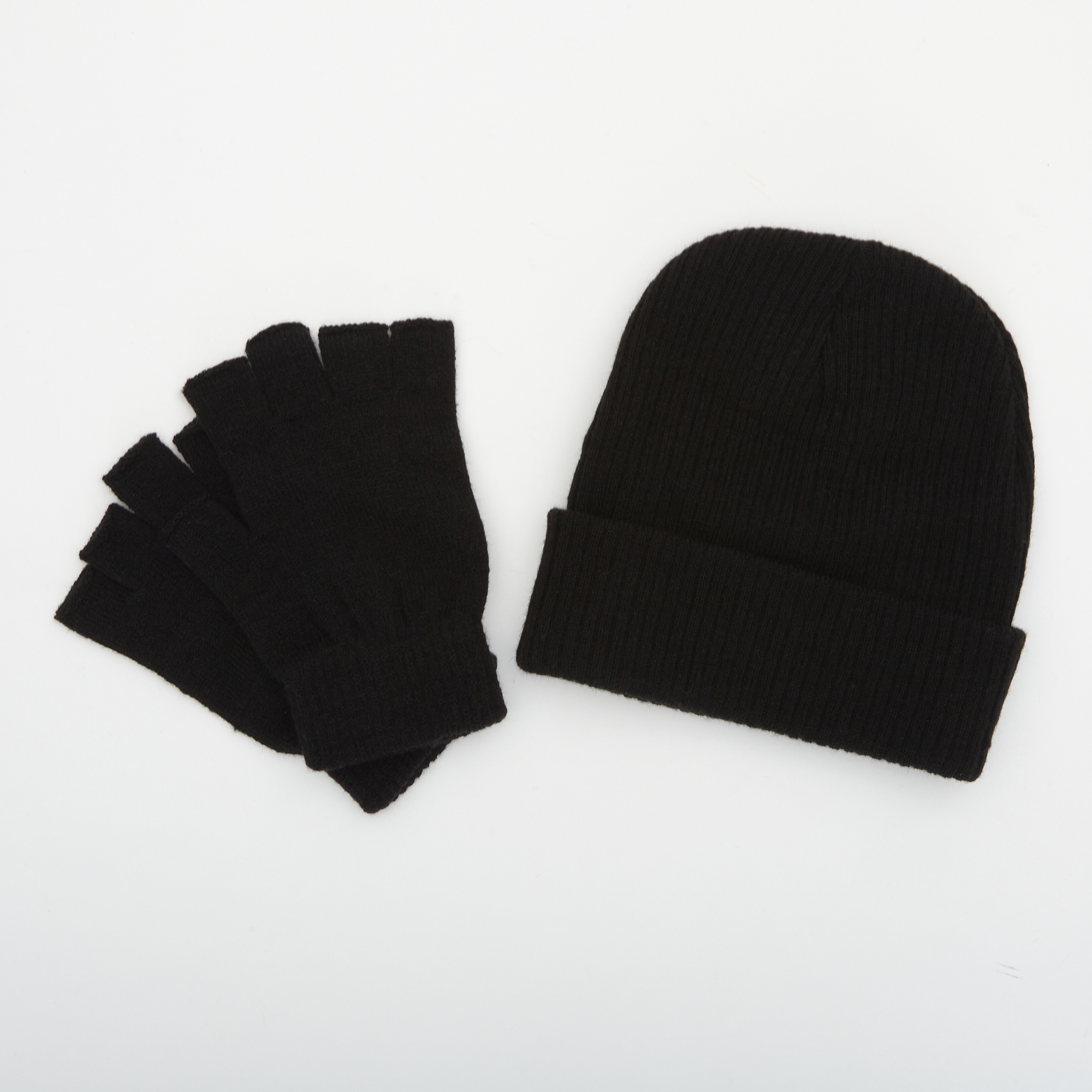 4 Piece Acrylic Beanie and Glove Set