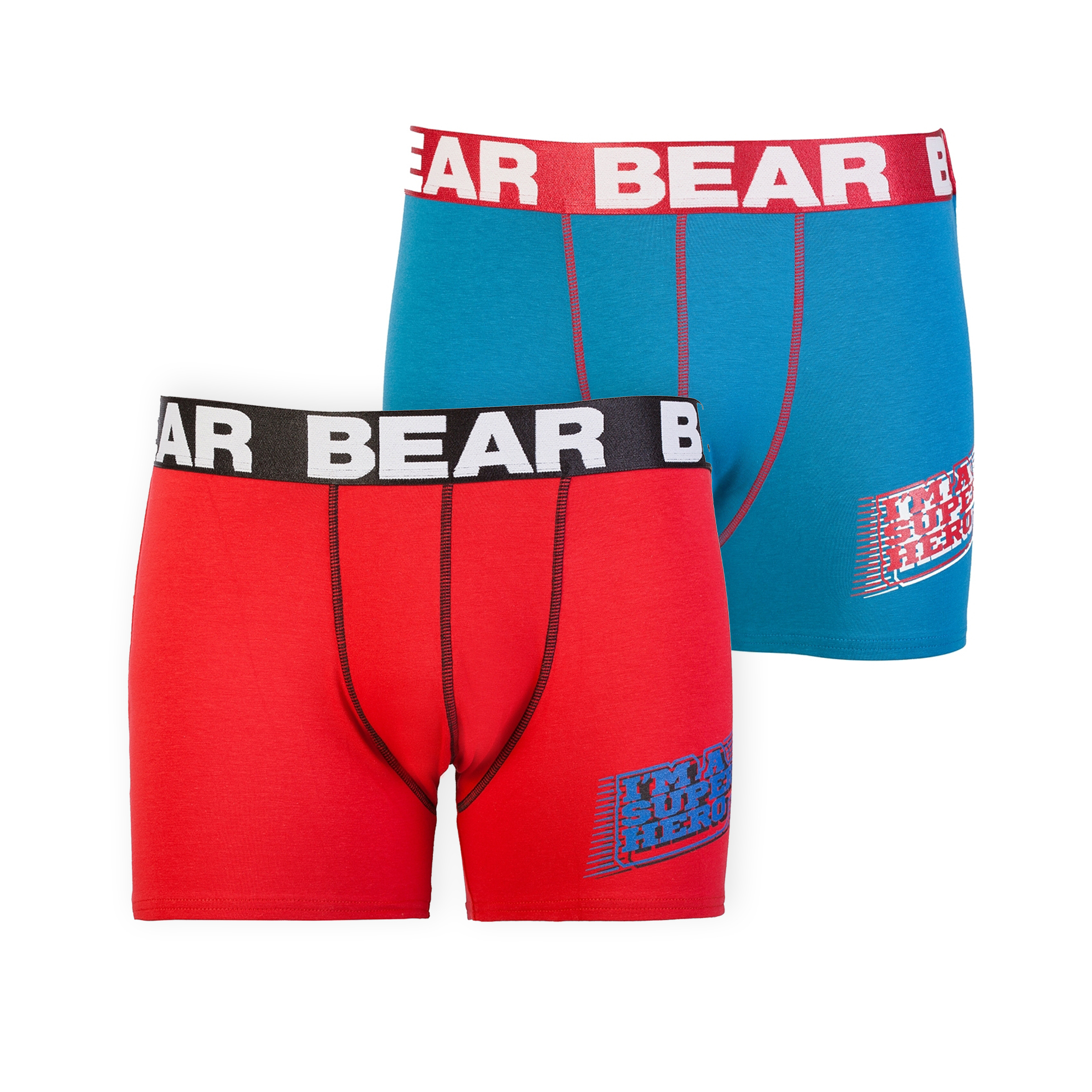 Pack of 2 Men's Cotton Hero Print Body Shorts 