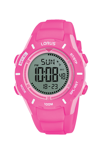 Ladies Pink Sports Watch