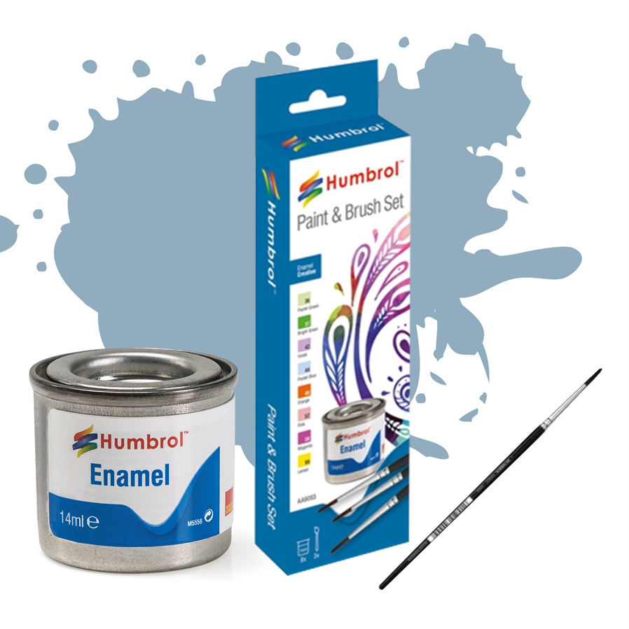 Enamel Paint & Brush Set