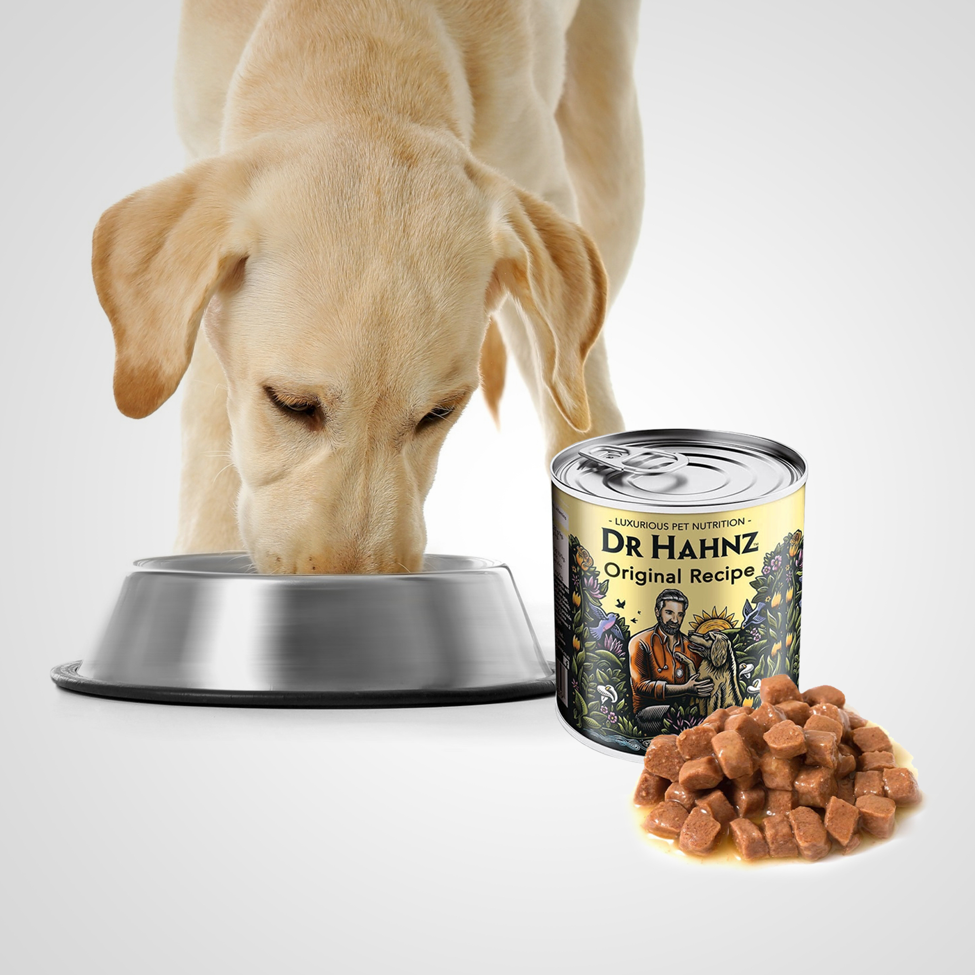 Pack of 12 Wet Dog Food Cans (830g Each)