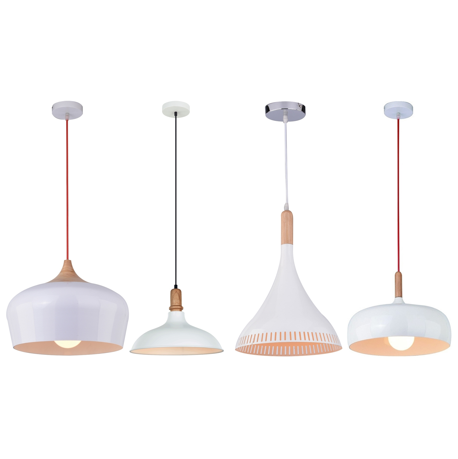 White Accent Scandinavian Pendant Lights