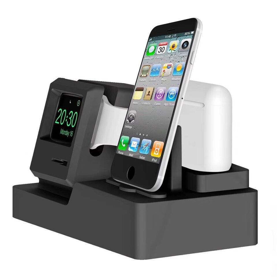3-in-1 Charge Station for Apple Watch, iPhone and EarPods