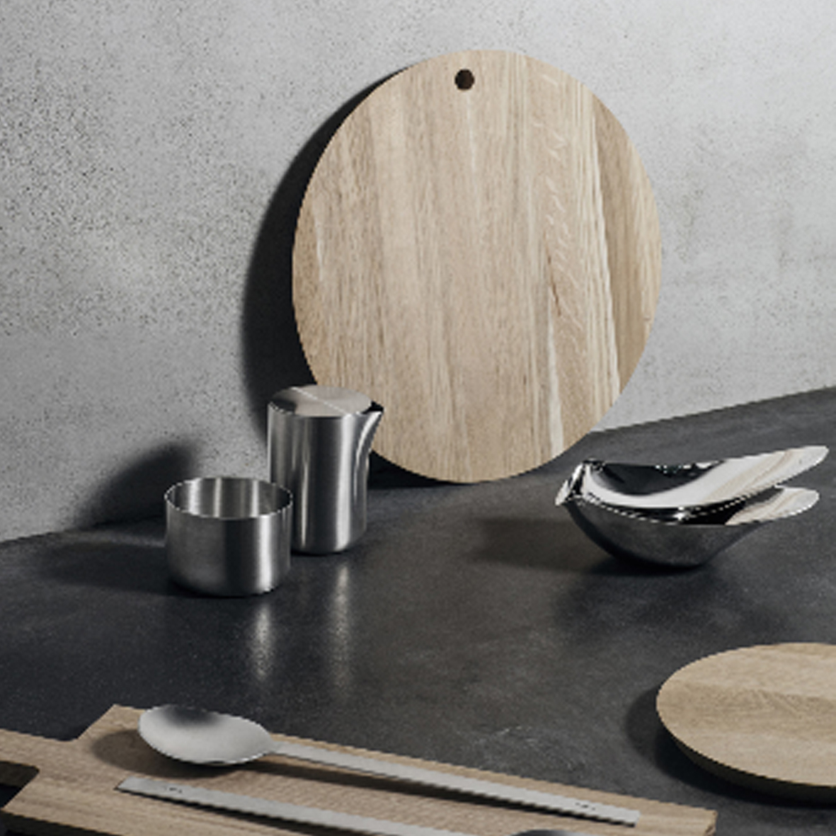 BORDA Round Oak Cutting Board