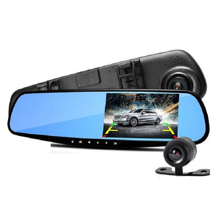 1080P HD Dual Rearview Cam with Full Touch Screen