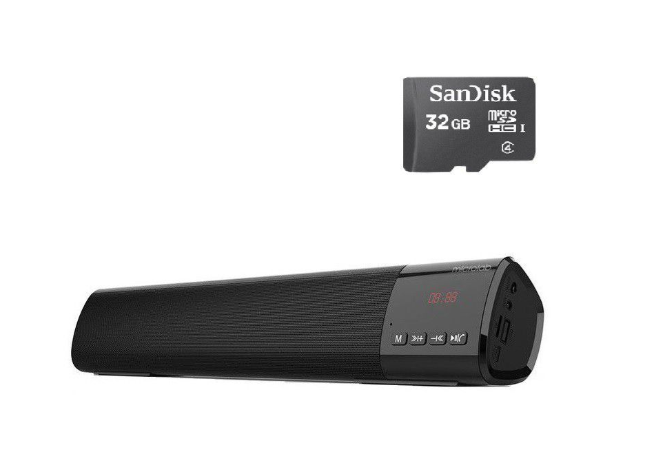 MS212 Bluetooth Soundbar with 32GB Micro-SD Card