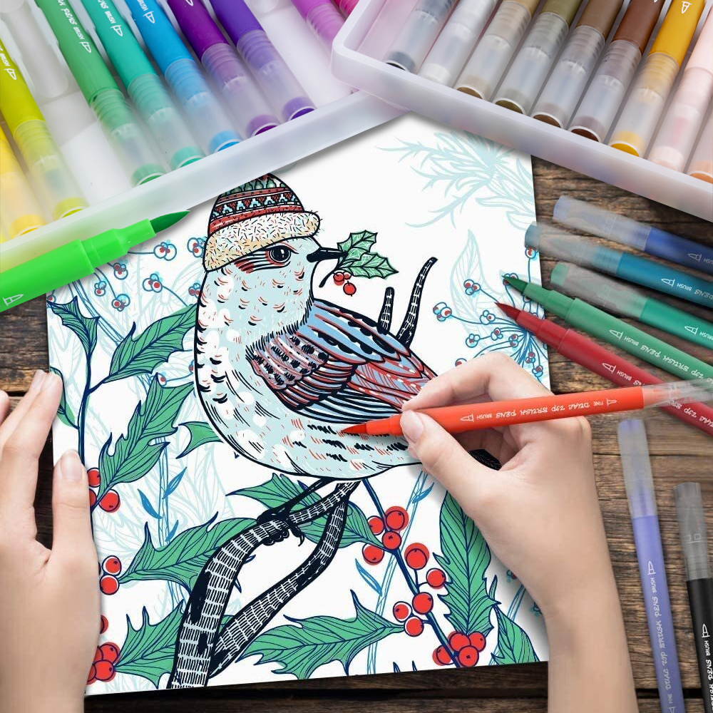 36-Piece Dual Tip Pen Set