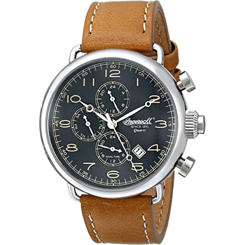 Brown Strap with Black Dial