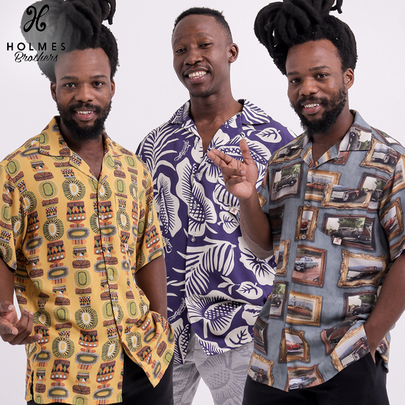 Men's Funky Button-Up Summer Woven Shirts