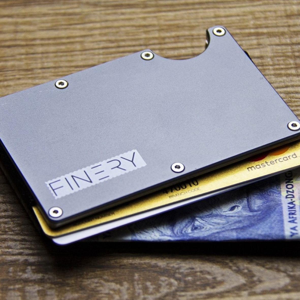 Aluminum Card Wallet with Money Clip