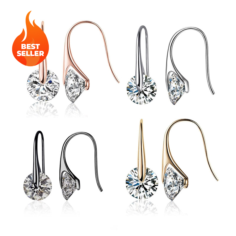 Eclipse Earrings with Swarovski Crystals