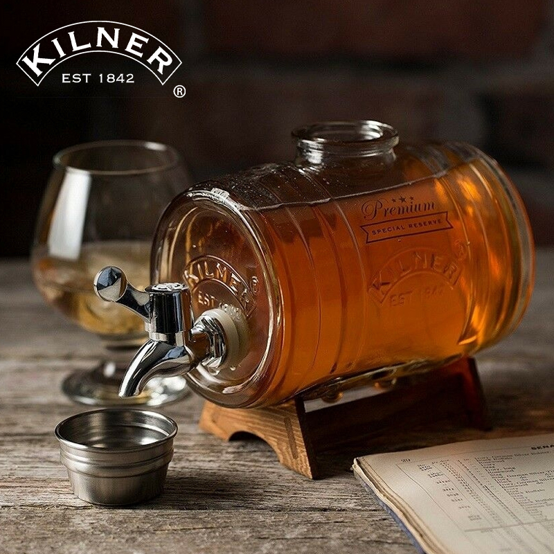 Glass Barrel Drink Dispenser (1L or 3L)