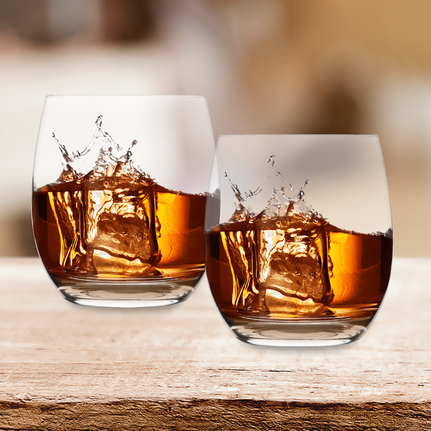 Set of 12 Club or Vision Whisky Tumbler Glasses