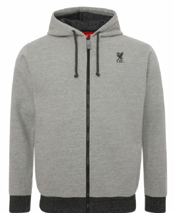 Grey Zip Through Hoodie