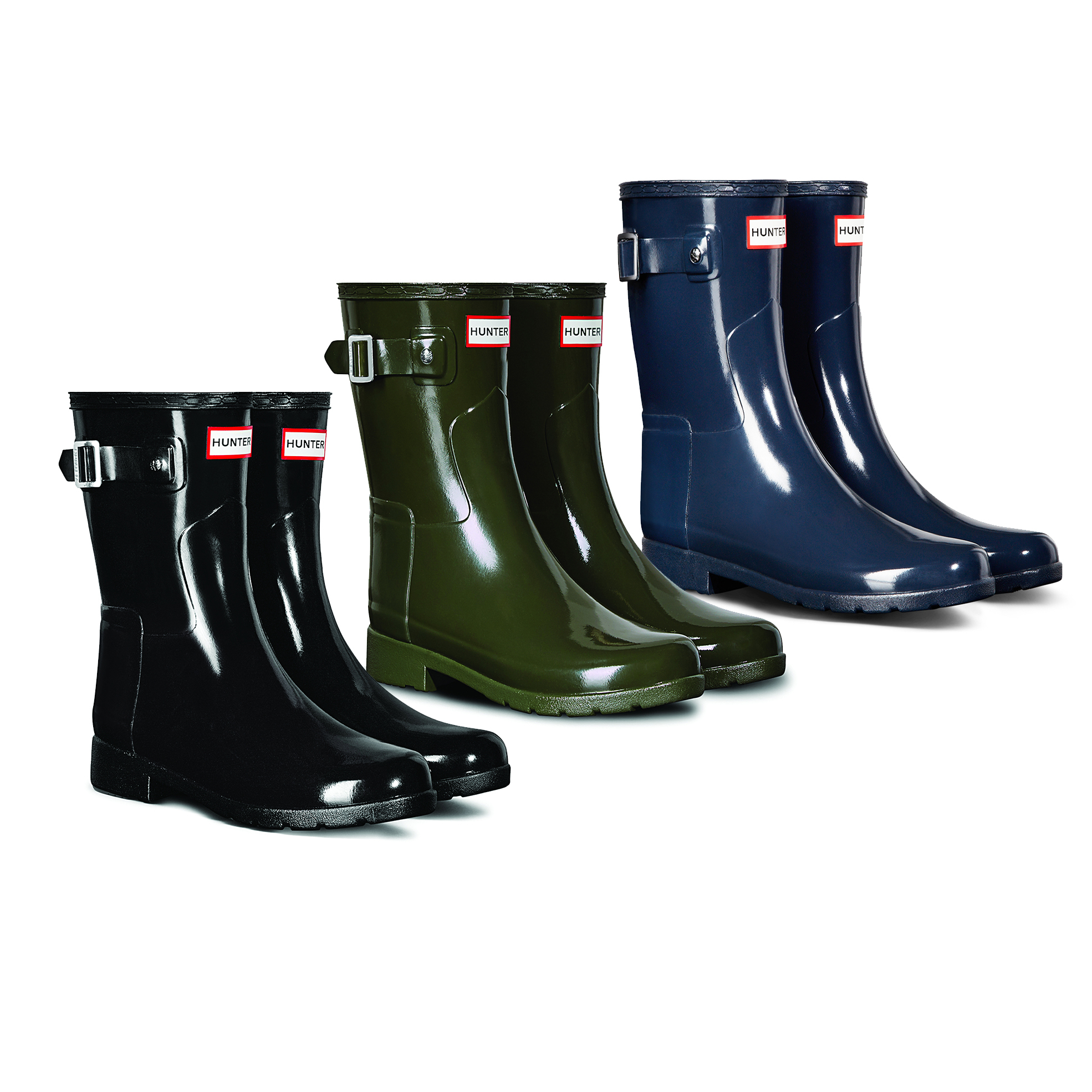 Ladies Refined Short Gloss Boots