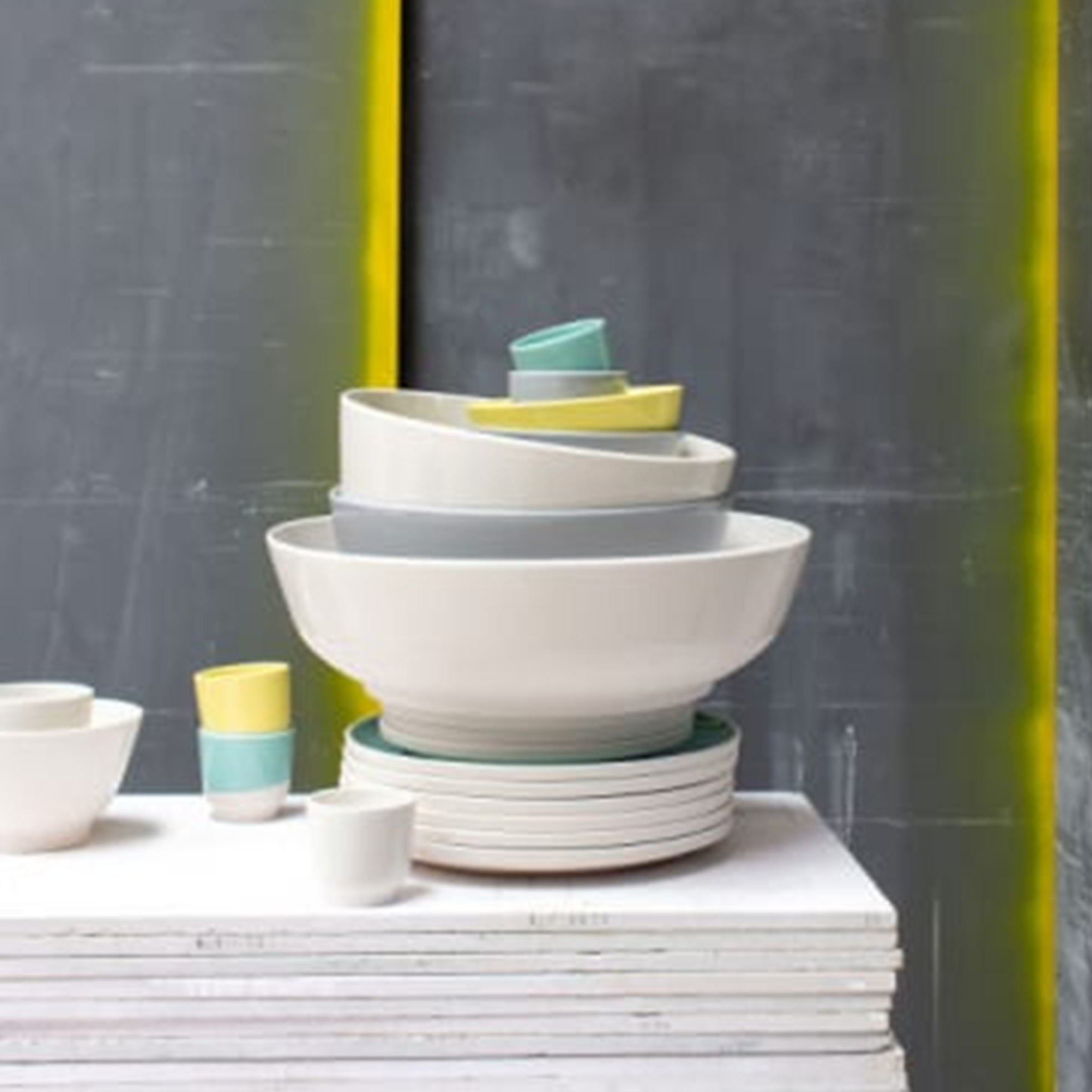 Set of 6 Colour Lab Individual Bowls