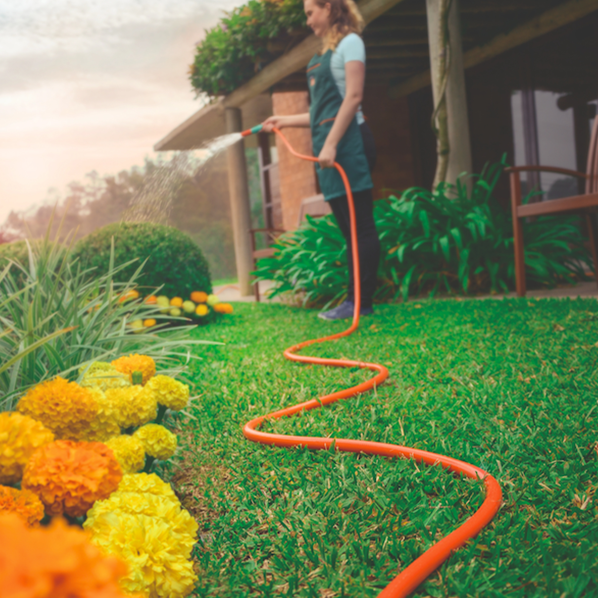 1/2" Super Flex Garden Hose 20m with Accessories