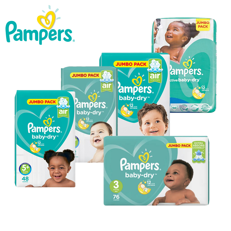 Pack of 2 Jumbo Pack Active Baby Nappies