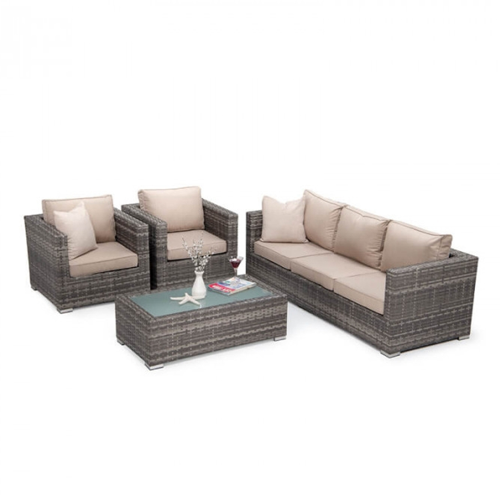 4 Piece Patio Lounge Set
