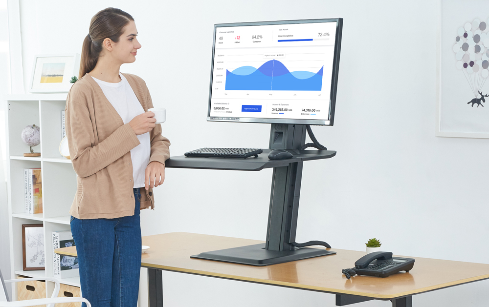 1 Monitor - Black - Slightly Damaged Packaging