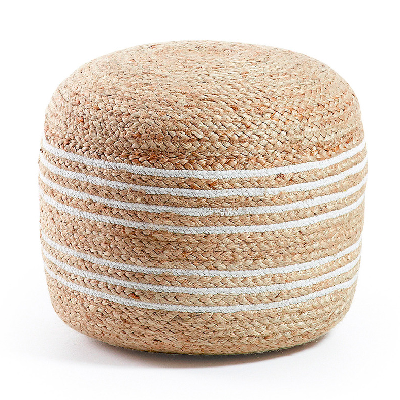 SAMY Natural Jute Pouf