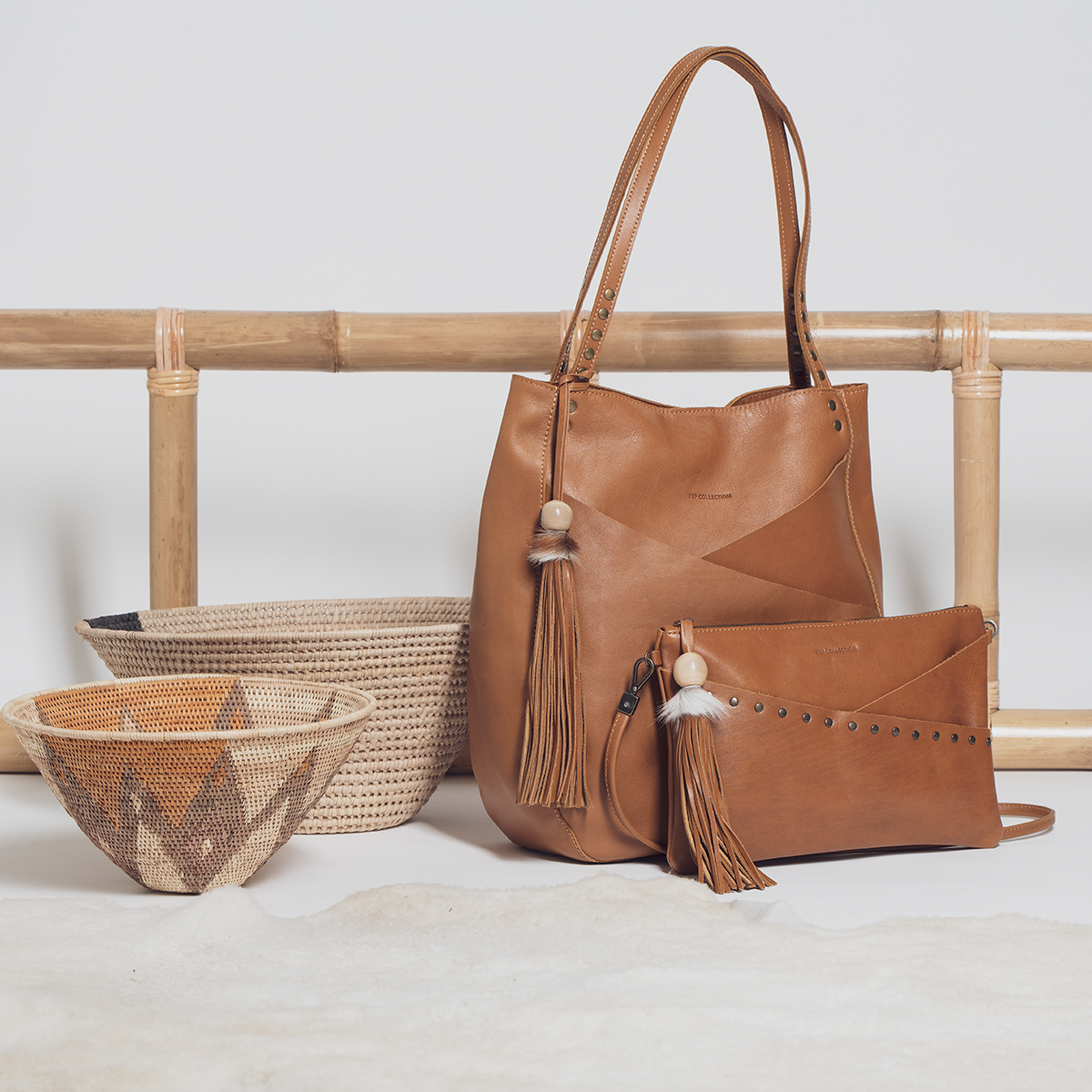 Forces of Nature Genuine Leather Handbag