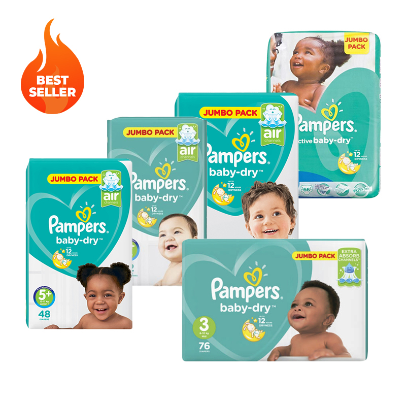 Pack of 2 Jumbo Pack Active Baby Nappies